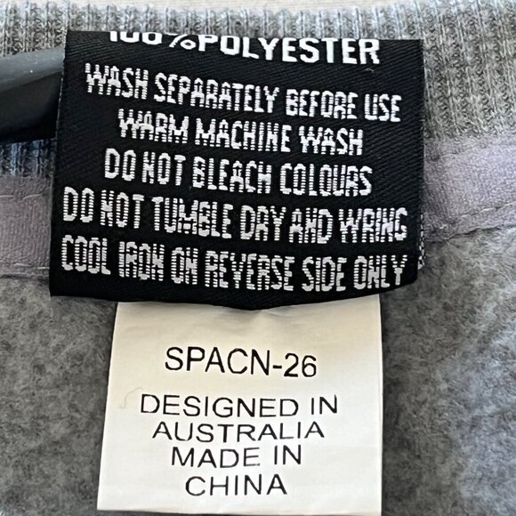 Sports Sweatshirt Sweater Shirt Mens Large Gray Sydney Australia Embroidered‎ - Picture 10 of 11